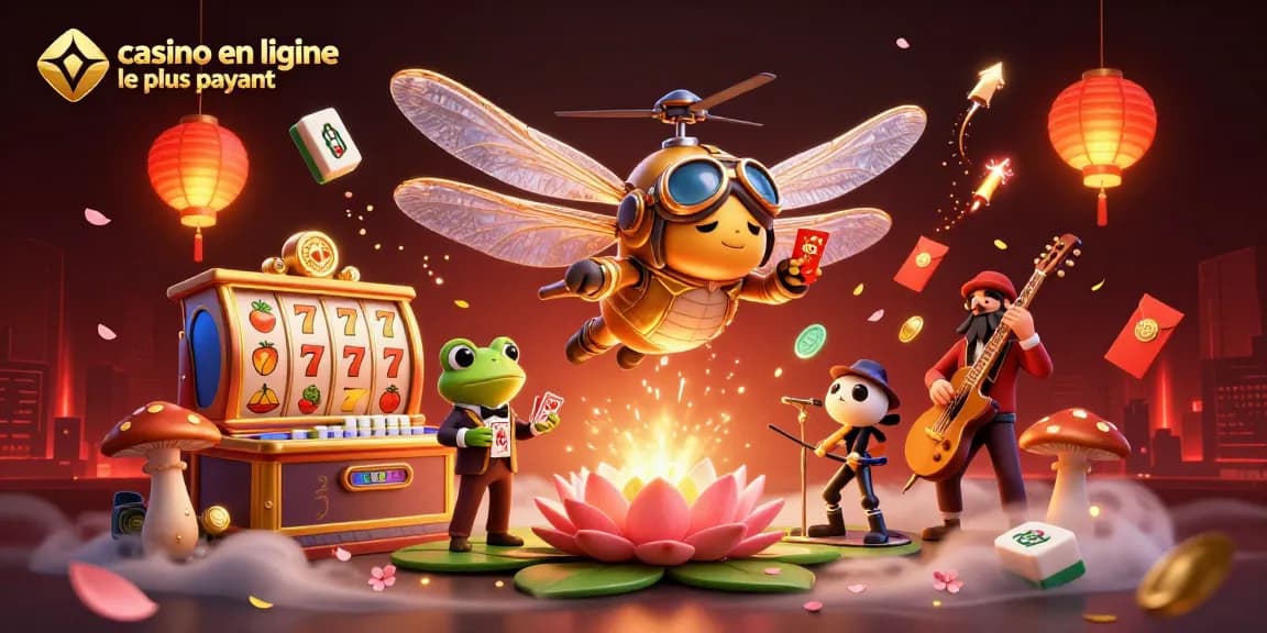 Plongez dans l'univers du casino en ligne le plus payant avec des jeux de machines à sous et un croupier joyeux.