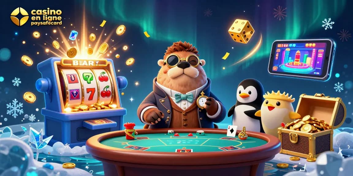 Jouer à des jeux en ligne avec casino en ligne paysafecard et des personnages de casino sous-marin.
