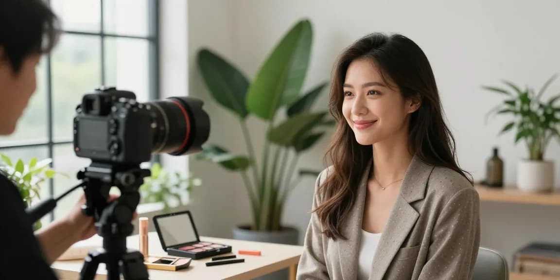 Ritratto Fotografico di una giovane donna in uno studio elegante con luce naturale