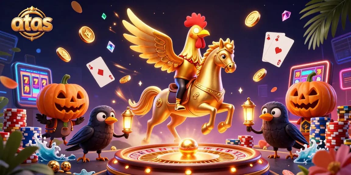 Experience thrilling moments with atas casino's epic gaming adventure featuring golden rooster in action.