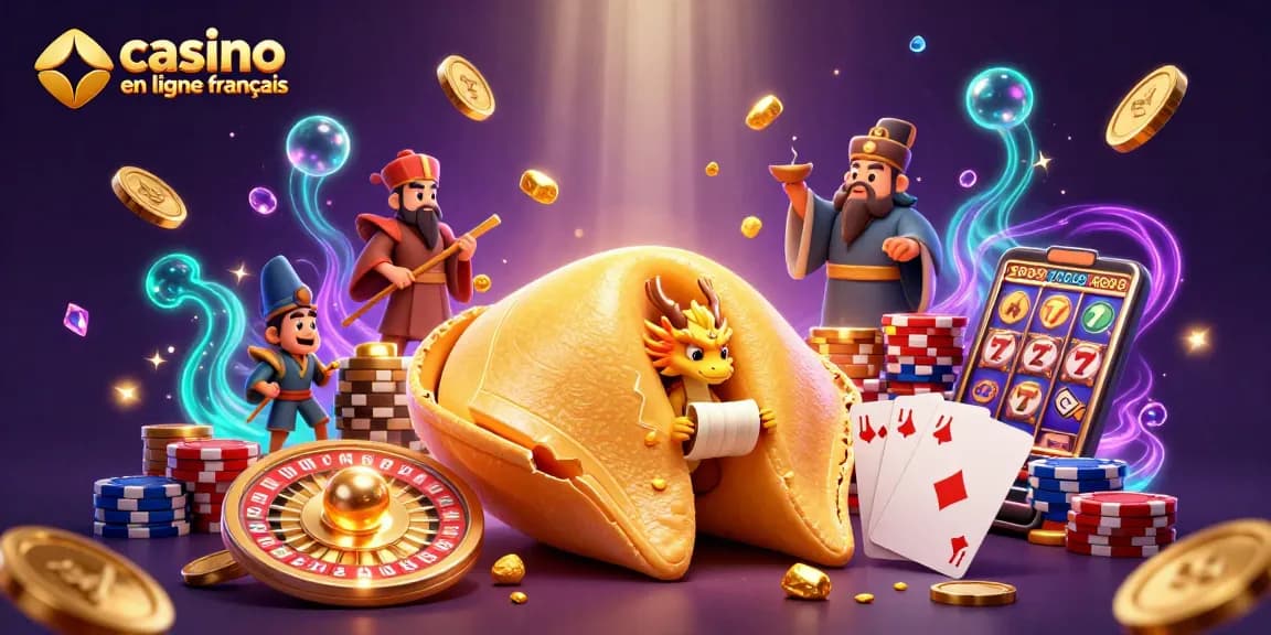 Action de jouer au casino en ligne français avec une illustration animée riche en couleurs et détails captivants.