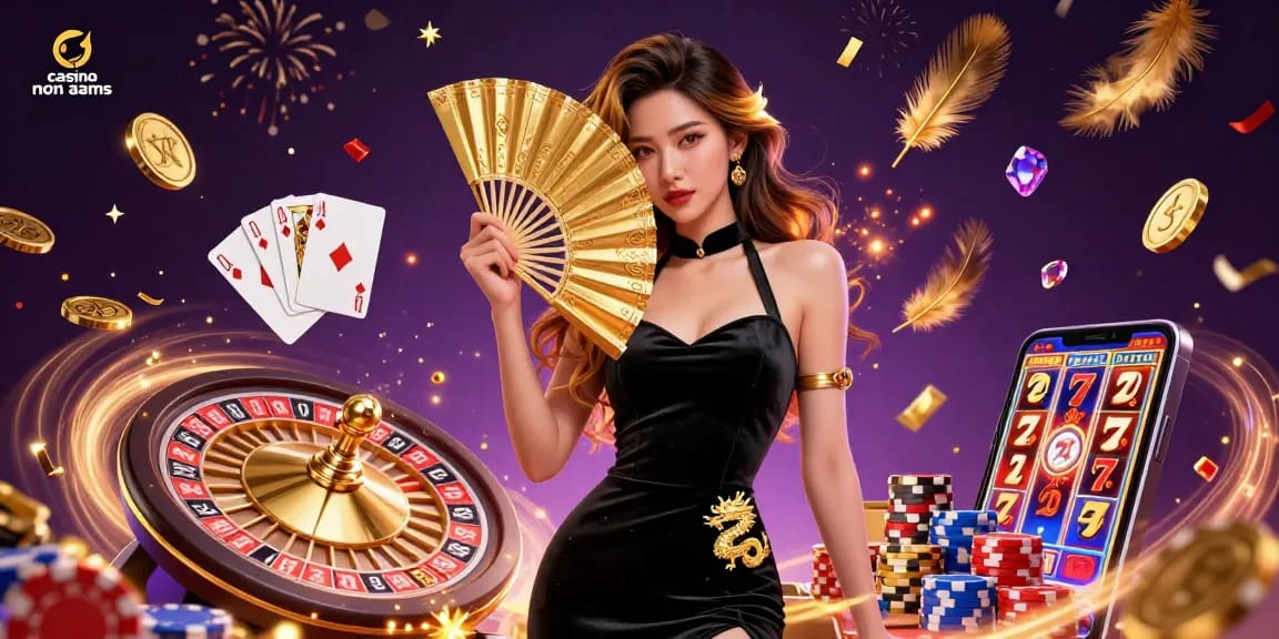 Scopri l'emozione dei casino non aams con un gameplay glamour e personaggi eleganti tra elementi di casinò lussuosi.