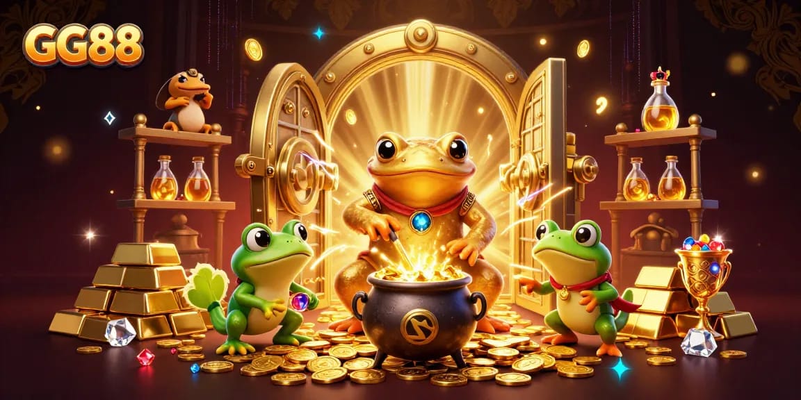 GG88 invites players to win big in this vibrant online casino scene brimming with gold and excitement.