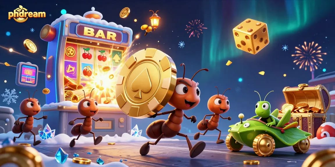 phdream invites players to enjoy thrilling online casino gameplay with dynamic slot games and vibrant illustrations.