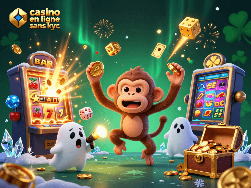 Entrez dans le monde captivant du casino en ligne sans KYC avec des jackpots lumineux et des personnages amusants.