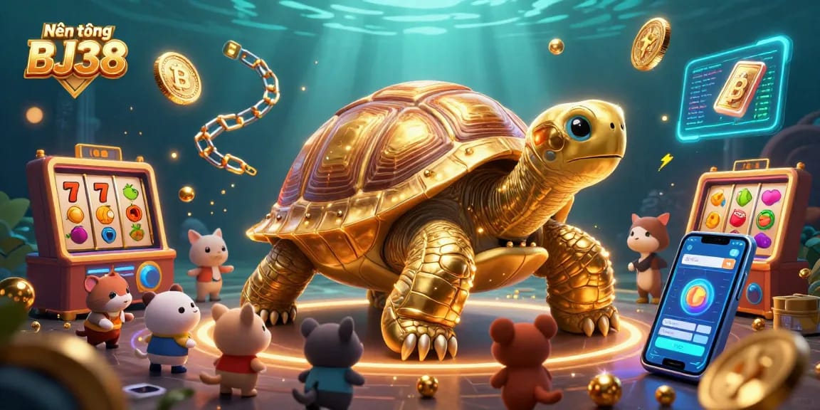 Nền tảng BJ38 offers an engaging gaming experience with vibrant slots and crypto elements.