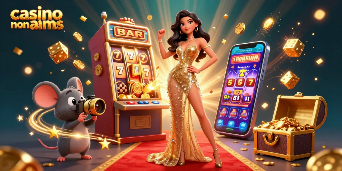 Vivi l'emozione del casino non AAMS con un jackpot di slot machine scintillante e personaggi glamour.