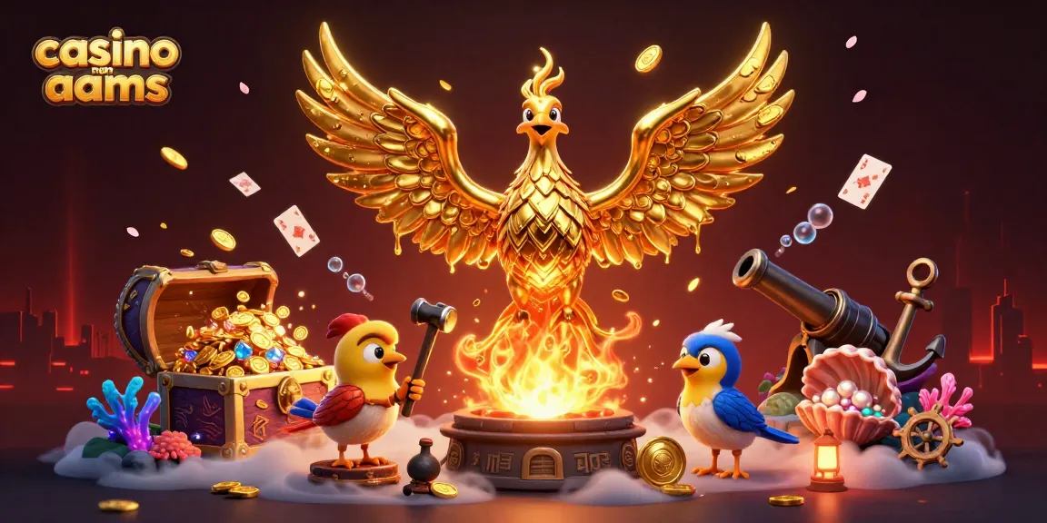 Giocando nei casino non AAMS: esplosioni di oro e gemme in un'illustrazione vivace.