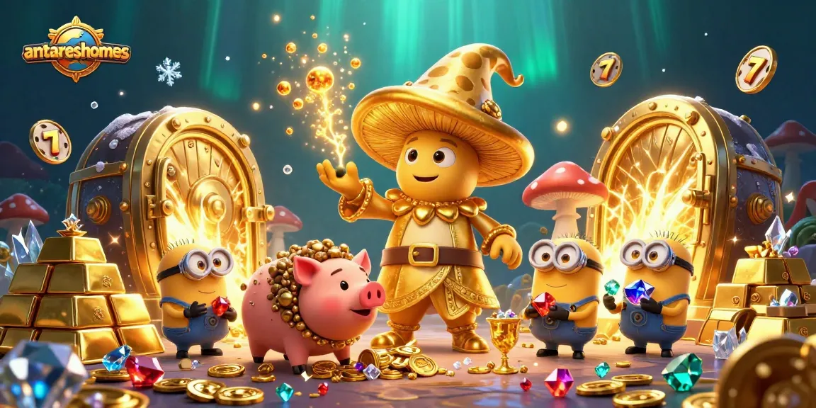 Engage with thrilling anticipation at antareshomes with golden wizard, treasure, and dynamic jackpot elements.