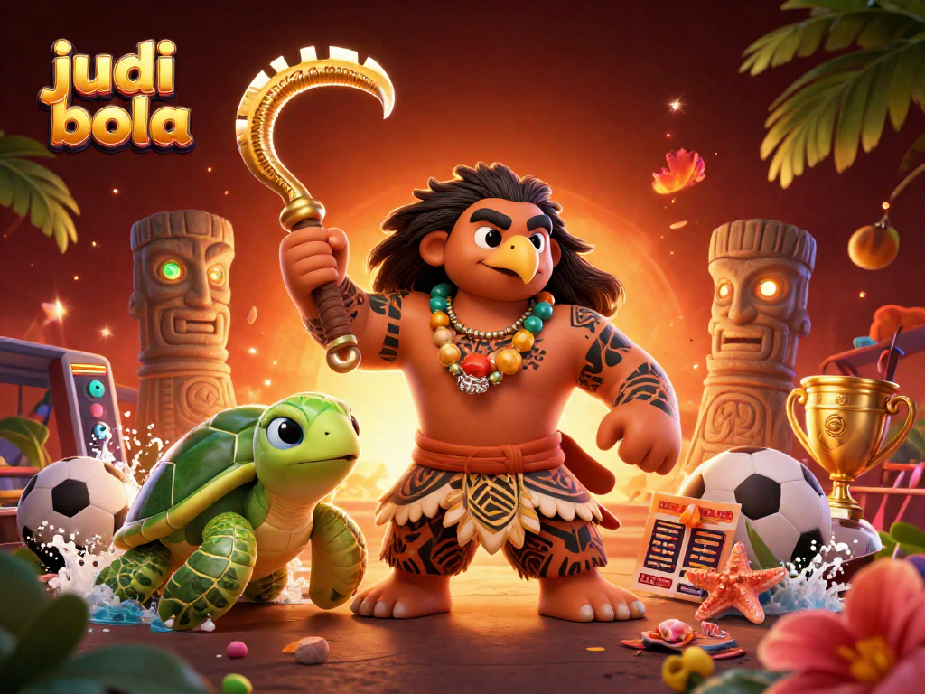Engage in judi bola betting with vibrant characters and exhilarating sports elements.