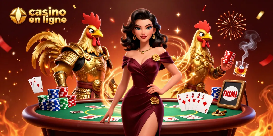 Participez à une action palpitante de casino en ligne entouré d'éléments de jeu vibrants.