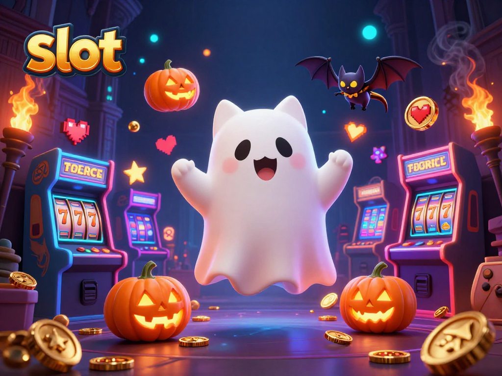 Engage with thrilling slot adventures featuring a ghost cat, vampire bat, and glowing 7s.