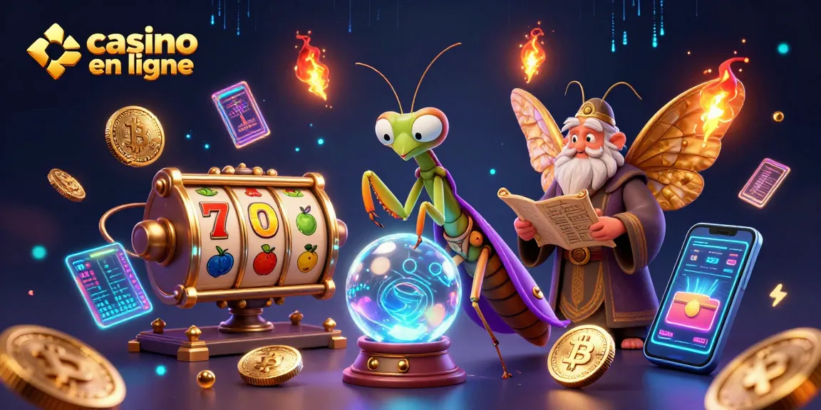 Plongez dans l'univers du casino en ligne avec des personnages mystiques et des éléments de jeux captivants.