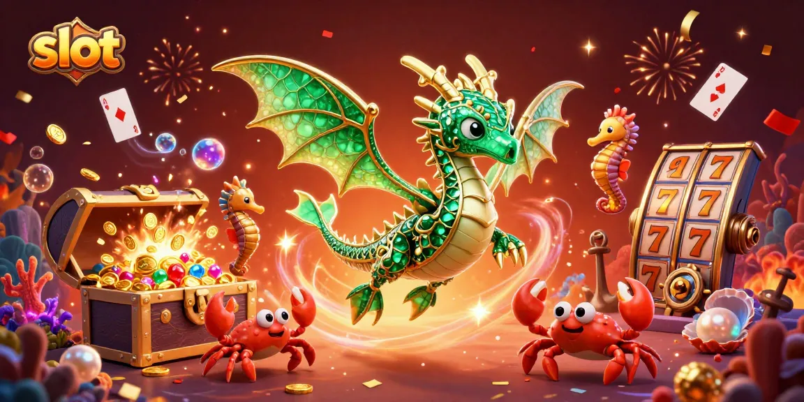 Menangkan slot dengan petualangan unik yang dikelilingi oleh koin emas dan harta karun.
