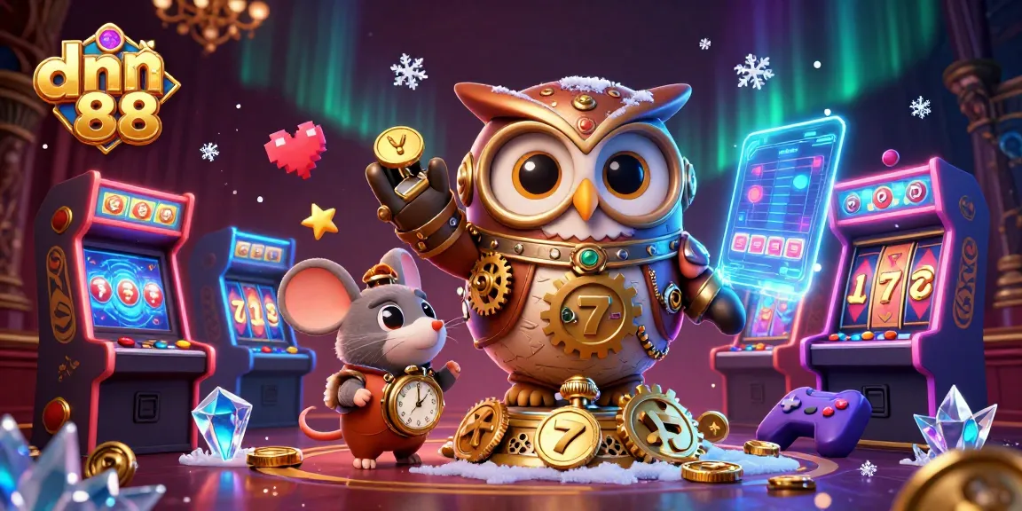 Experience exhilarating winnings at dn 88 with vibrant slot reels and steampunk elements.