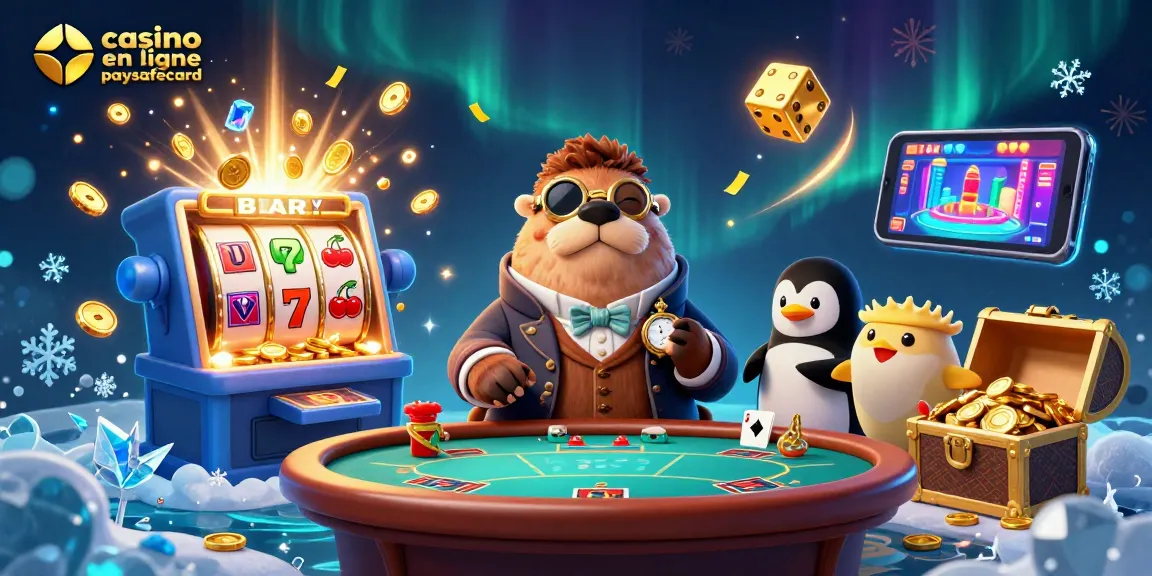 Jouer à des jeux en ligne avec casino en ligne paysafecard et des personnages de casino sous-marin.