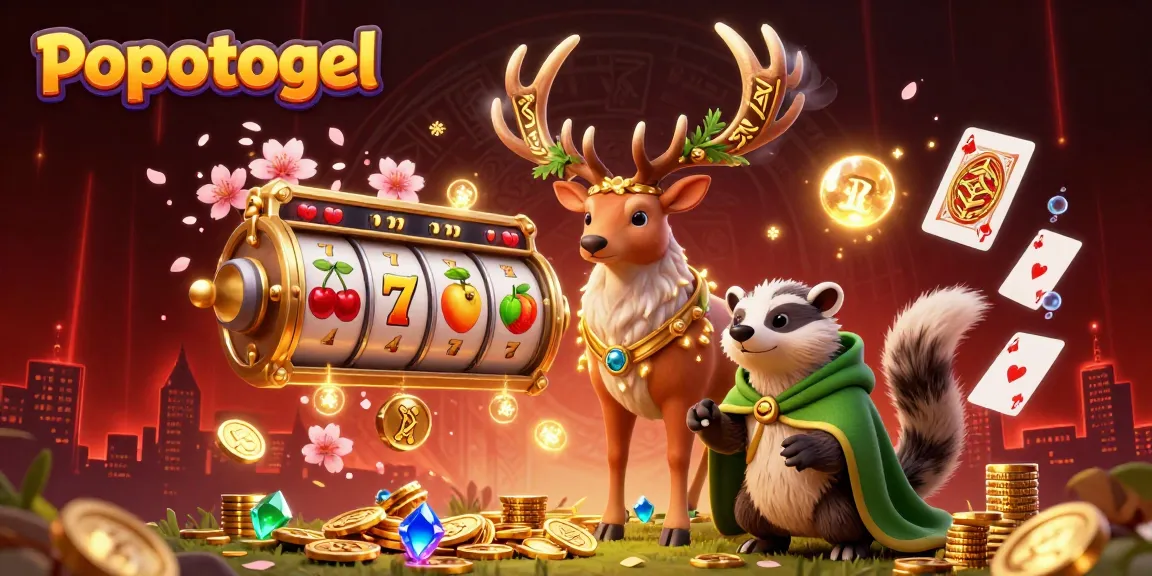 Experience the thrill of popotogel with exciting action, vibrant slot reels, and glowing characters.