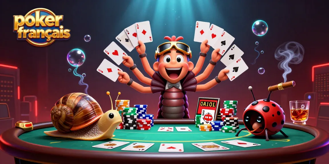Le poker francais prend vie avec un incroyable croupier et des personnages fascinants autour d'une table de poker.