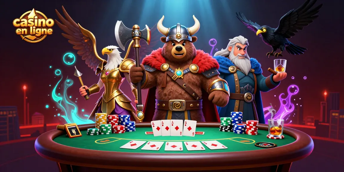 Vivez l'excitation avec le casino en ligne illustré et un ours berserk viking.