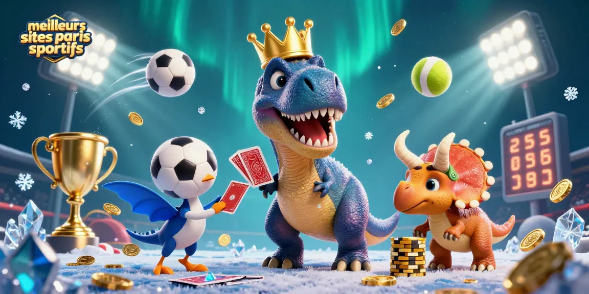 Maîtrisez les meilleurs sites de paris sportifs avec un T-Rex, un ptérodactyle et un tricératops dynamiques!