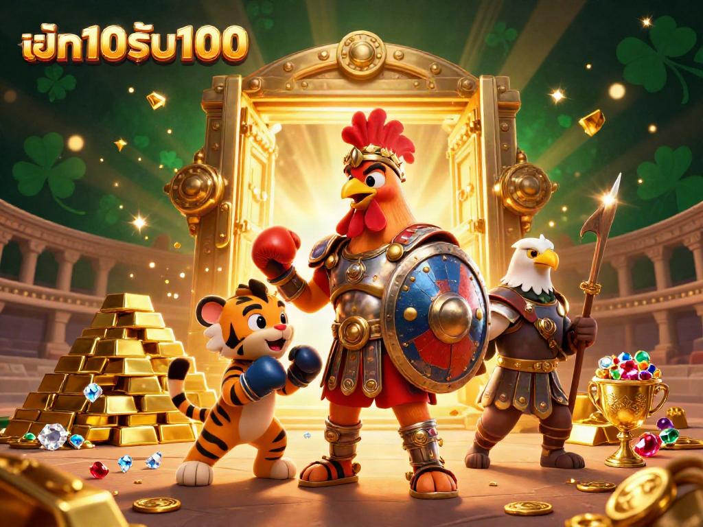 โปรโมชั่นฝาก10รับ100 สำหรับมือใหม่ ลุ้นโชคในเกมสล็อตแล้วถอนเงินจริงได้