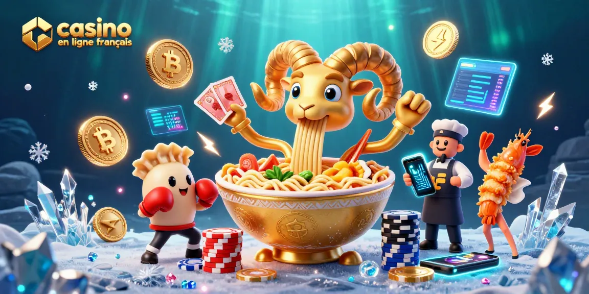 Découvrez le casino en ligne français avec des personnages ludiques, pièces de crypto et fonds colorés.