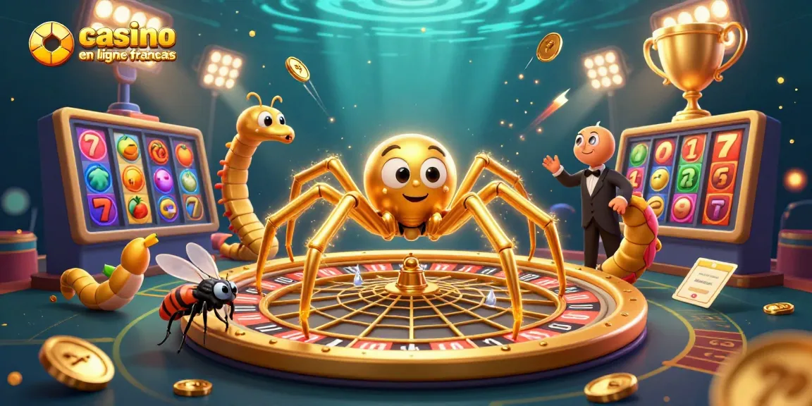 Jouez sur un casino en ligne français avec cette illustration captivante de la roulette et des machines à sous.