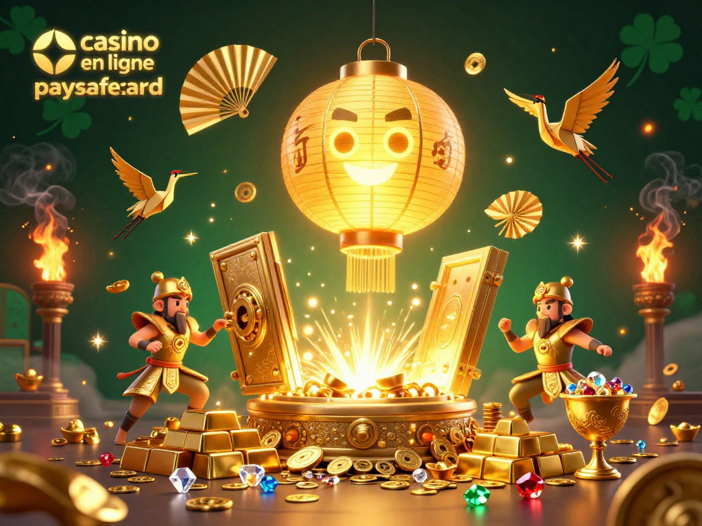Jouez au casino en ligne paysafecard avec la magie des lanternes dorées et des trésors éclatants.