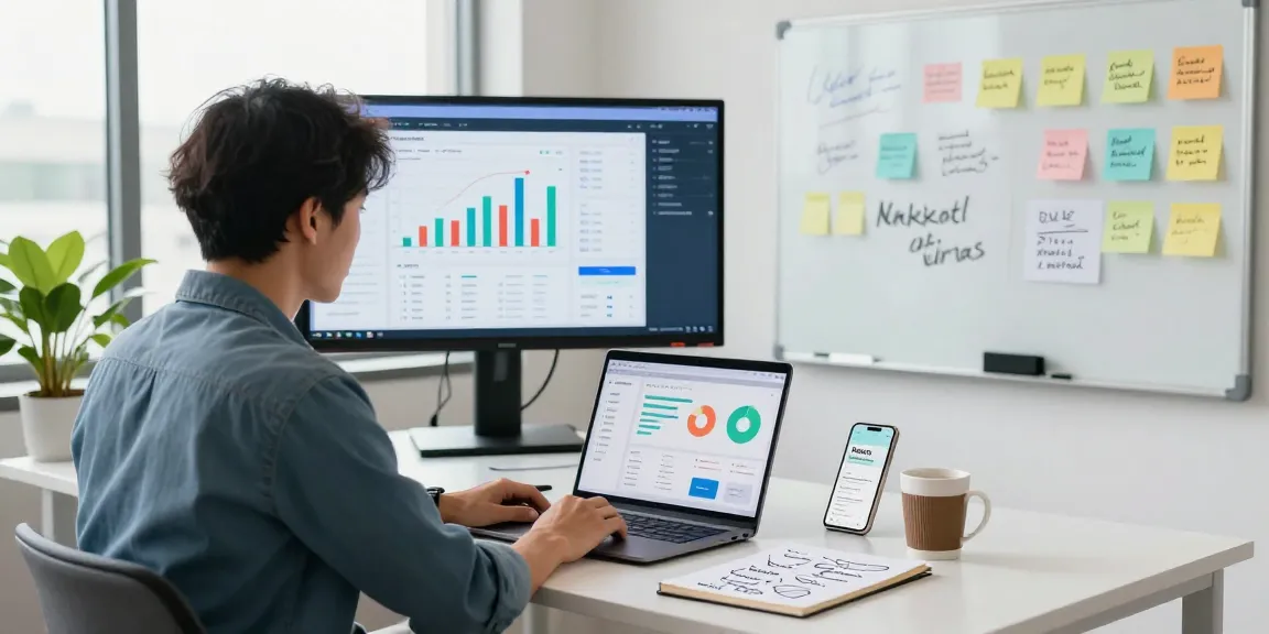 Get Ai visibility on your website with a digital marketing strategist analyzing analytics in a modern office.