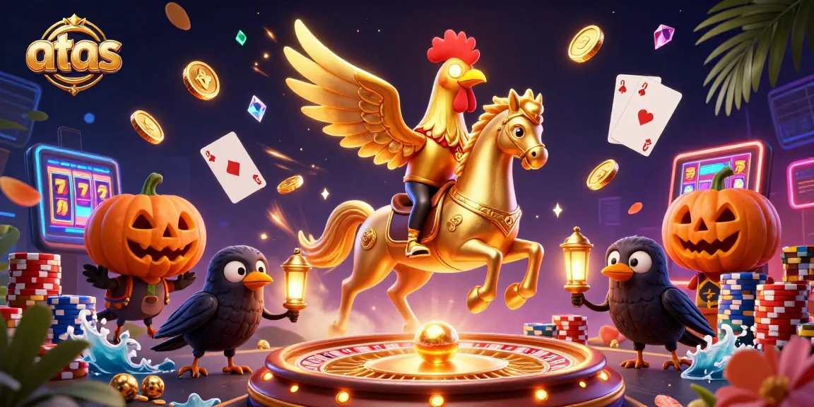 Experience thrilling moments with atas casino's epic gaming adventure featuring golden rooster in action.