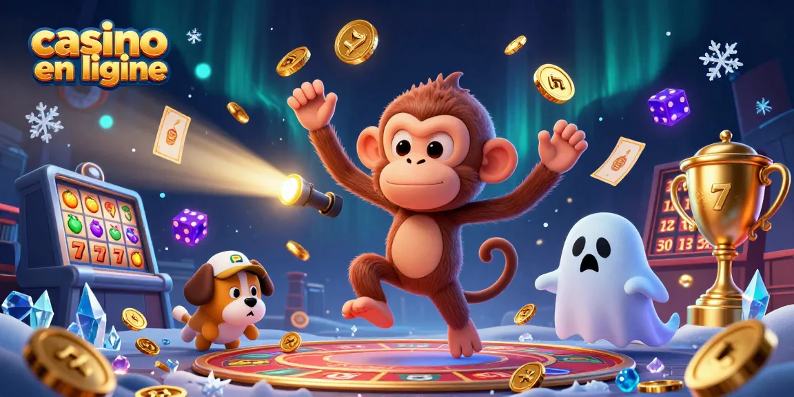 Jouez au casino en ligne avec des jeux captivants dans une scène dynamique et amusante.