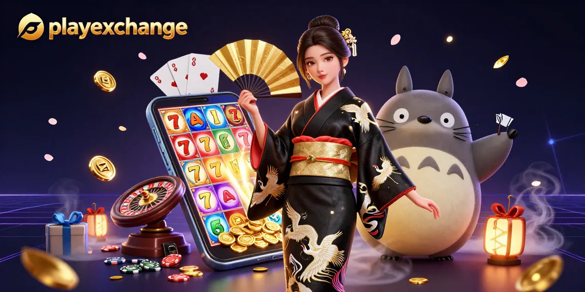 Experience exciting games at playexchange with a dynamic illustration of casino action.