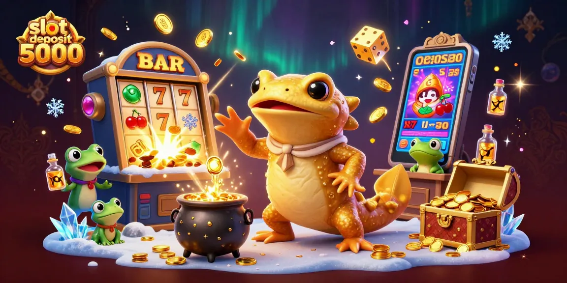 Engage in action at slot deposit 5000 with golden coins and dynamic slot machines bursting with excitement.