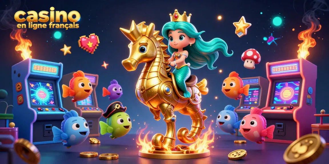 Jouez sur un casino en ligne français avec des personnages colorés et des machines à sous dynamiques.