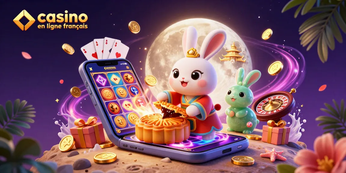 Jouer sur un casino en ligne français avec des animations de jeux de chance colorées et des jackpots.
