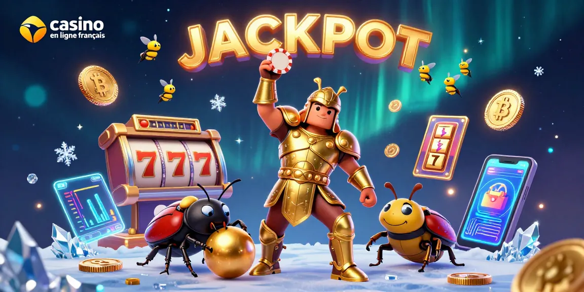 Jouez avec le casino en ligne français à un jeu de jackpot captivant avec des personnages animés.