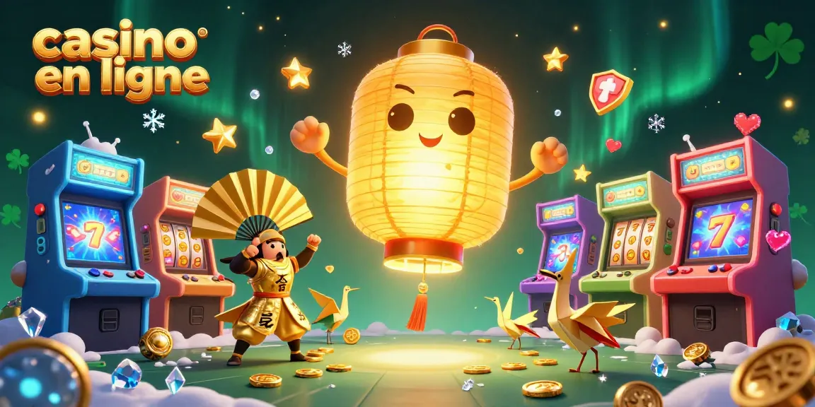 Jouez au casino en ligne avec des machines colorées et des éléments de chance, spirituel et dynamique.