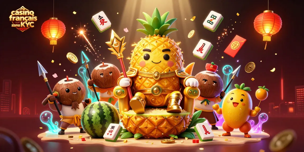 Découvrez le casino français sans KYC avec un roi ananas inclusif et ses éléments de jeu florissants.