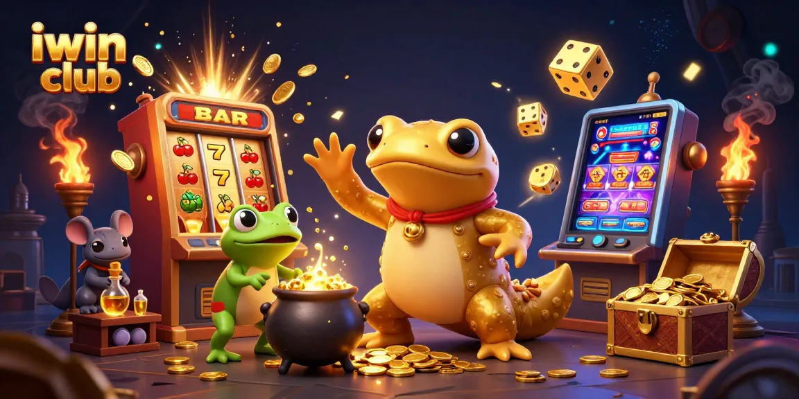 Engage with iwin club at a vibrant casino illustration depicting a magic scene of gold and excitement.