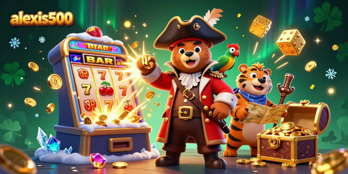 Engage with alexis500's vibrant slot gaming experience featuring pirate themes and jackpot excitement.