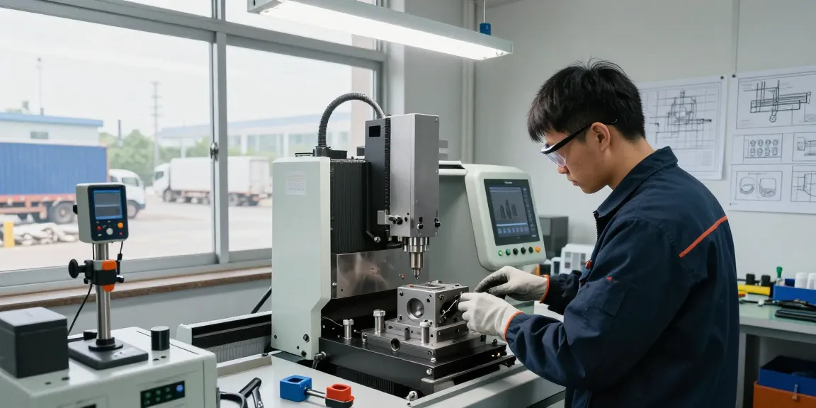 custom mold services in a modern manufacturing workshop with skilled technician and advanced machines