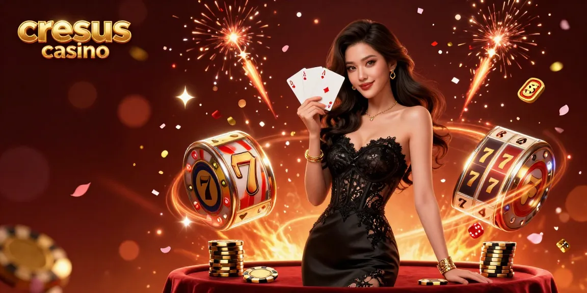 Découvrez l'excitation du casino Cresus avec des rouleaux de machines à sous vibrants et des éléments de jeu dynamiques.
