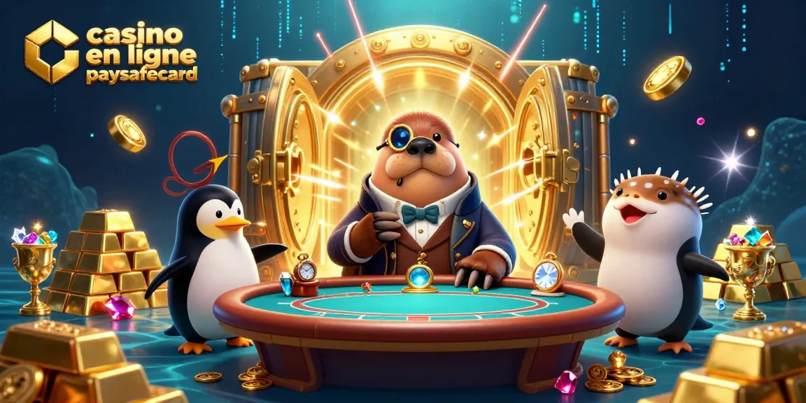 Préparez-vous à gagner au casino en ligne paysafecard avec nos personnages animés au poker sous-marin.