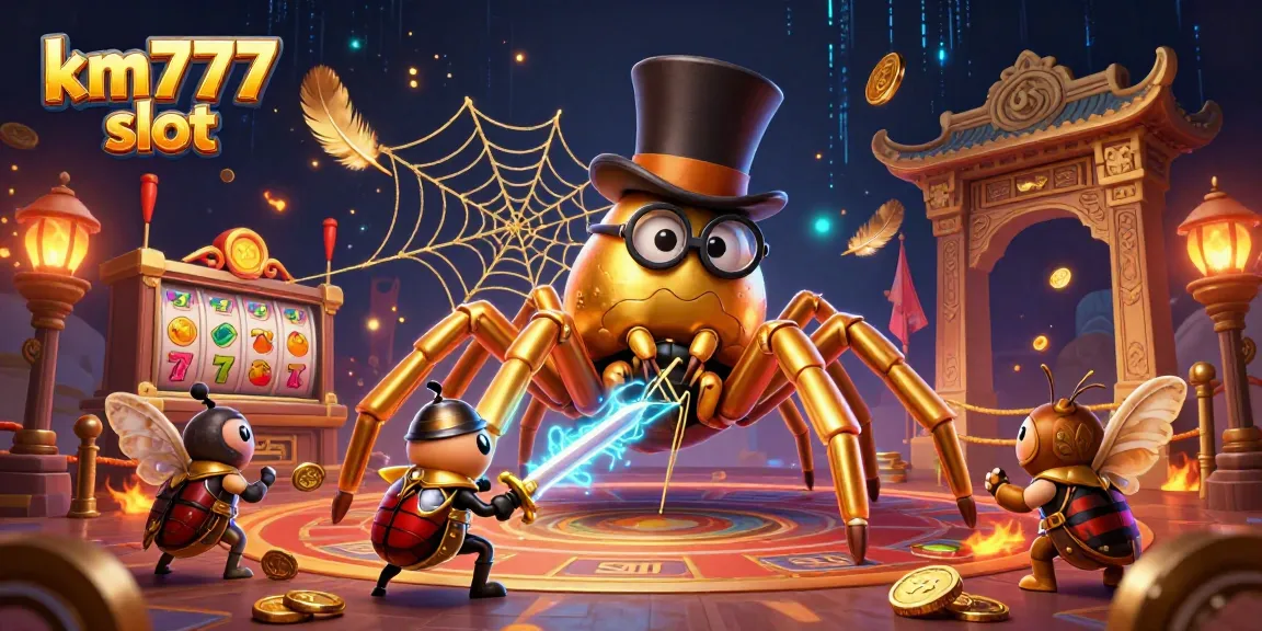 Experience the excitement of km777 slot with vibrant characters, dynamic gaming elements, and captivating casino settings.