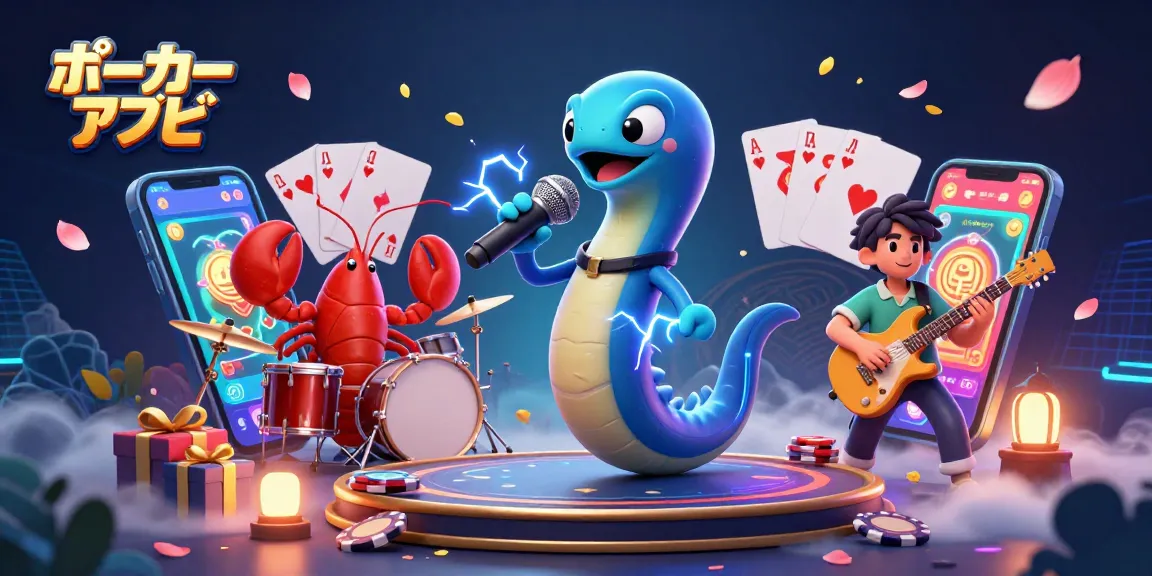 ポーカーアプリを体験し、ゲーム中のチップが飛び出す魅力的なシーン