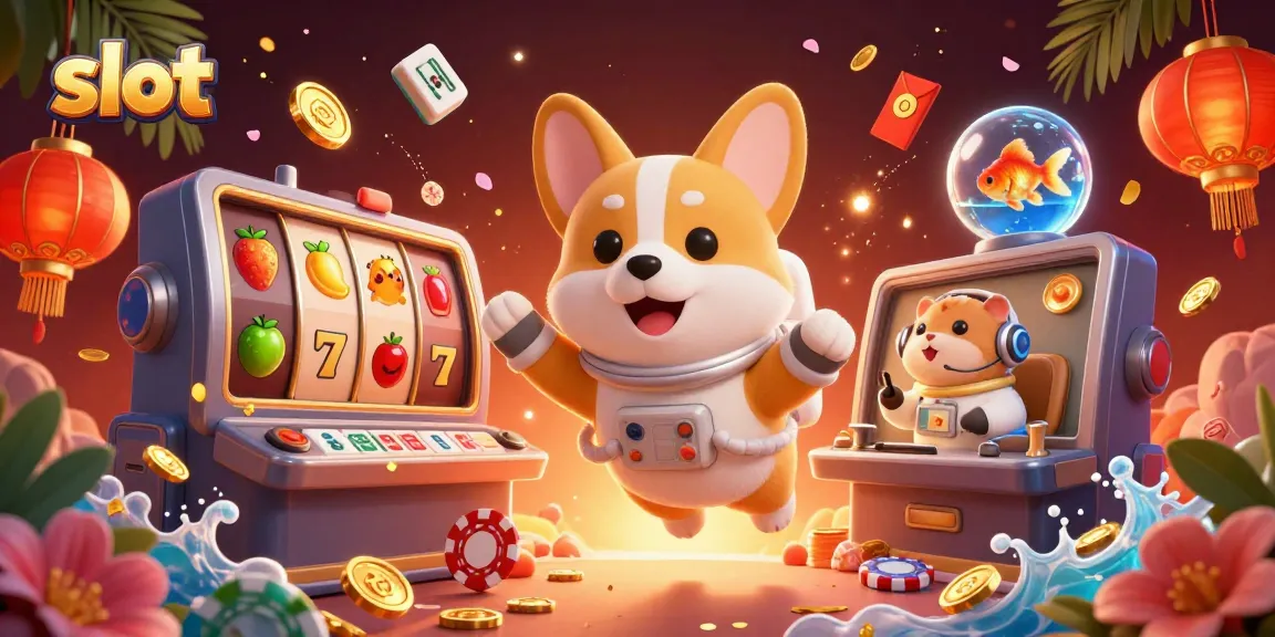 Menyaksikan slot menggoda dengan corgi astronaut melayang di kasino luar angkasa.