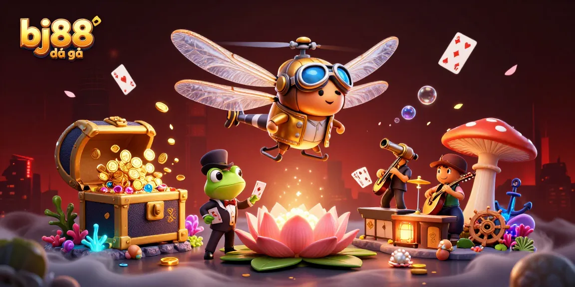 Experience thrilling bj88 đá gà action in a vibrant 3D casino environment filled with dynamic game elements.