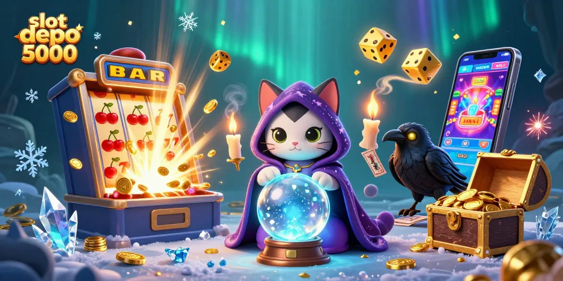 Experience big wins with slot depo 5000 in a vibrant casino scene filled with excitement.