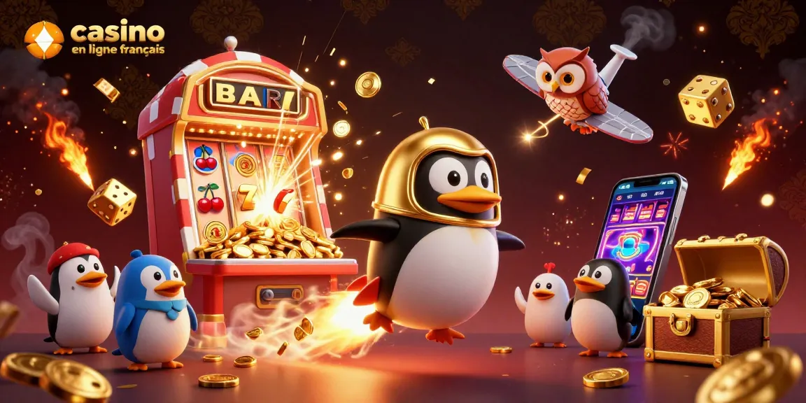 Jouer au casino en ligne français avec des thrillers palpitants et des jackpots dorés en arrière-plan captivant.