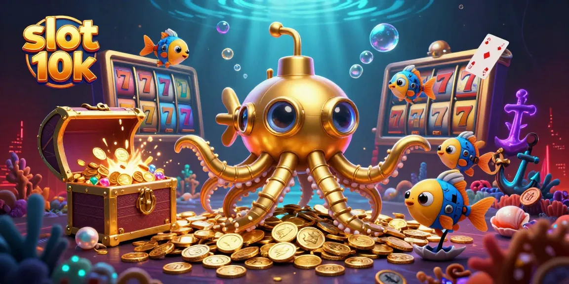 Experience thrilling gameplay with the slot 10k, featuring a vibrant scene of treasure and excitement.